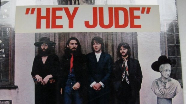 The cover for Hey Jude by The Beatles. Judith Simons was one of the inspirations for the song title.