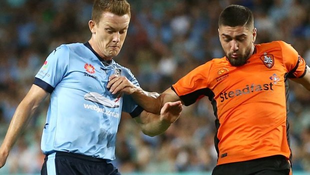 Brandon O'Neill is prepared for another dogfight against Brisbane Roar. 