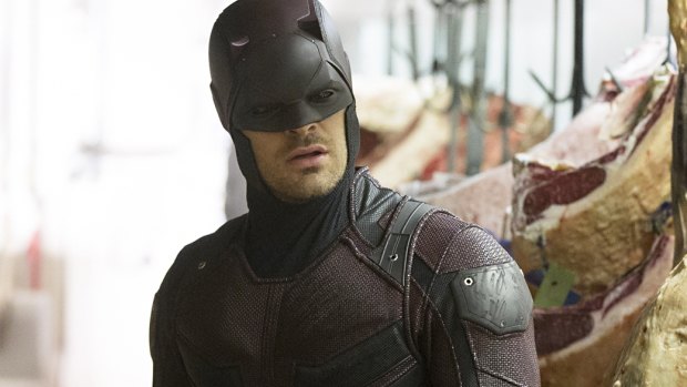 Charlie Cox as <i>Marvel's Daredevil</i>.