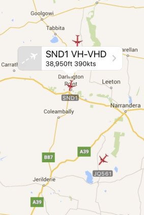 The plane is currently above Darlington. 