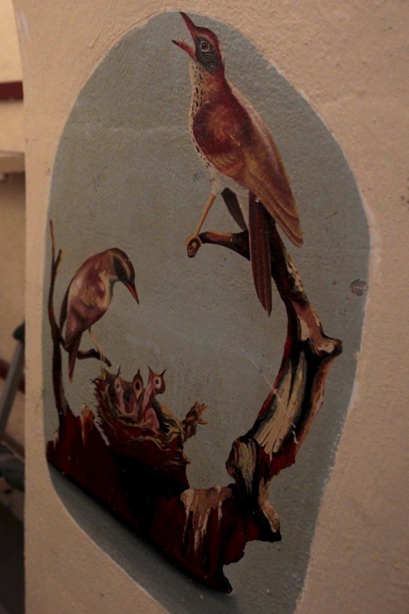 A prisoner used his talent to good effect on one of the interior walls of Parramatta Gaol.