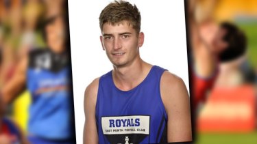 Beau Chatley injured his spinal cord in a Perth WAFL reserves game.