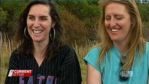 Keira's mother Michelle (far right) with another of Alistah Laishkochav's wives.