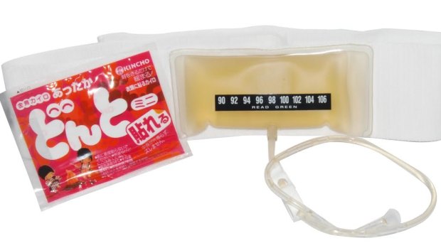 One of the 'fake urine' kits that are available.