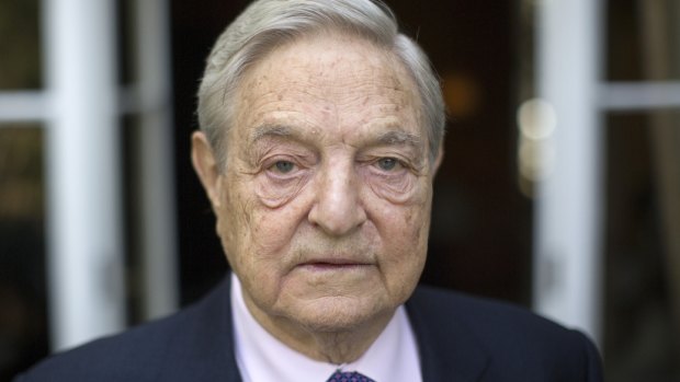 Billionaire hedge fund manager and democracy activist George Soros. 