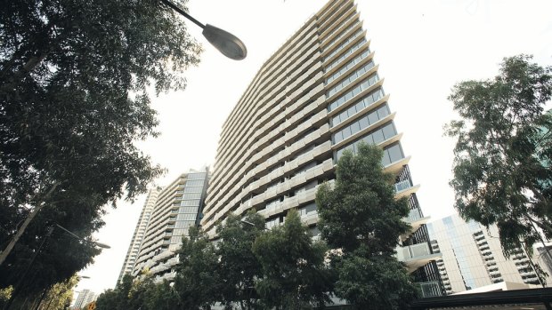 The Watergate apartments in Docklands. The building's owners have been fighting a losing battle to stop apartment owners offering short-stay accommodation.