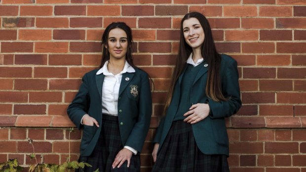Year 10 students Maria Tsiokantas 15, and Chelsea Bonanno 16, have made it through to the live auditions round on X Factor Australia.