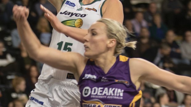 Regional star: Maddie Garrick knows how important it is to get WNBL games into the regions having being inspired when Bendigo Spirit played Perth in her home town of Shepparton in 2008.