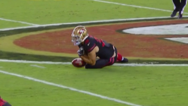 Bad start: Jarryd Hayne fumbles a punt with his first touch.