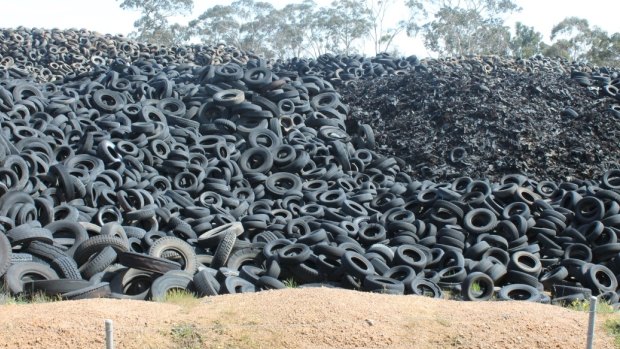The Stawell tyre stockpile has sat dormant for almost 10 years.