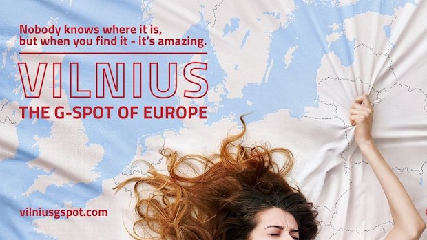 Vilnius new tourism campaign calling the Lithuanian capital 'The G-Spot of Europe' has created controversy.