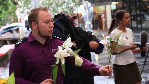 Paying tribute to fallen teenager Cole Miller were chaplains who had been by his side after the alleged attack, including Chris Owens.