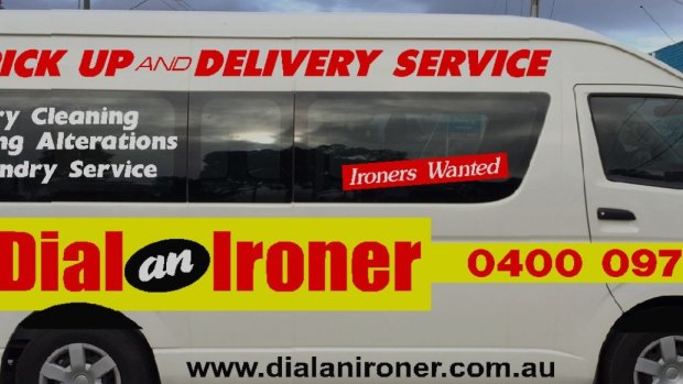 Dial an Ironer is known for its distinctive opportunistic roadside advertising.