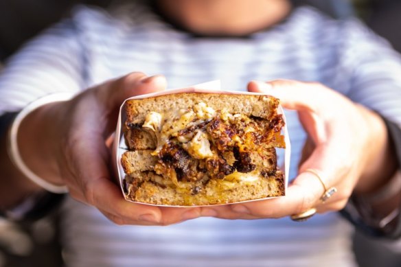 Cauliflower cheese toastie from chef Darren Robertson.