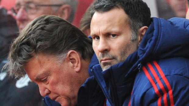 Giggs, pictured with Manchester United manager Louis van Gaal in 2015.