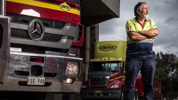 John Waltis is a truck driver for Linfox and receives superannuation contributions of more than 13 per cent, which will rise to 15 per cent. 