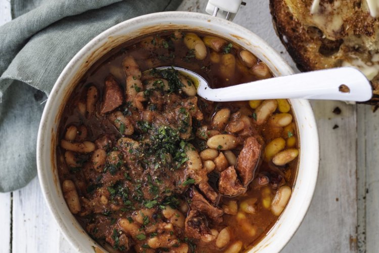 Jill Dupleix's ultimate baked beans.