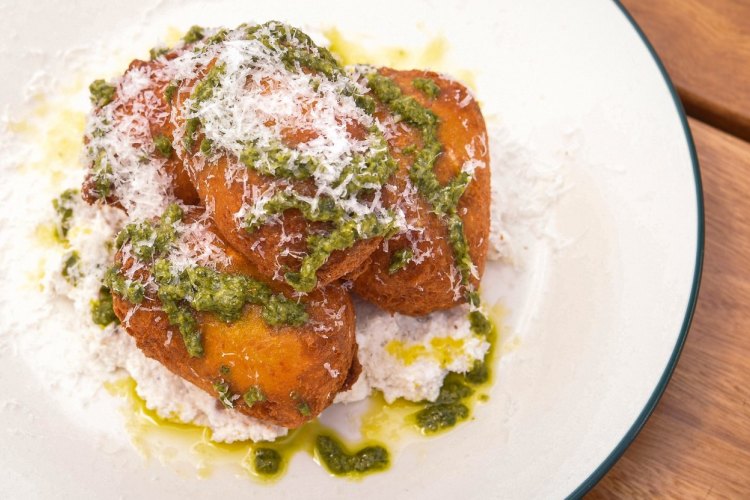 Italian savoury doughnuts at Arbory Afloat.