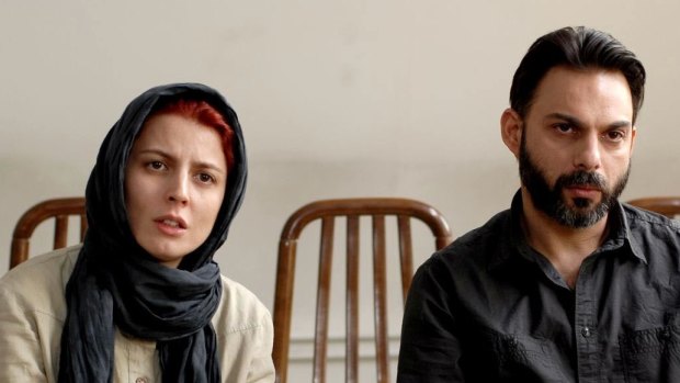 Leila Hatami and Peyman Maadi in A Separation.