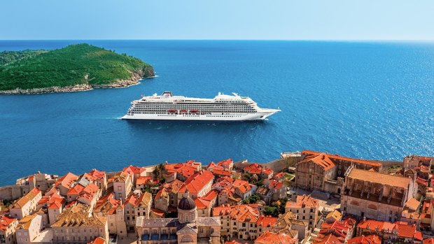 Viking Star in  Dubrovnik, Croatia. 