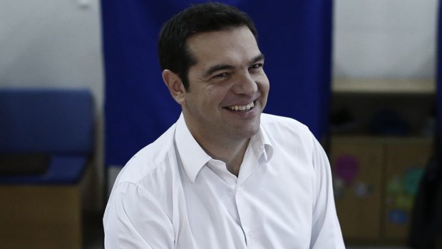 Alexis Tsipras, once again prime minister.