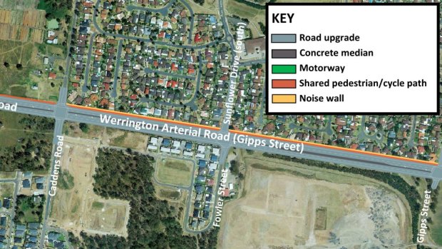 Stage 1 of the Werrington arterial road.