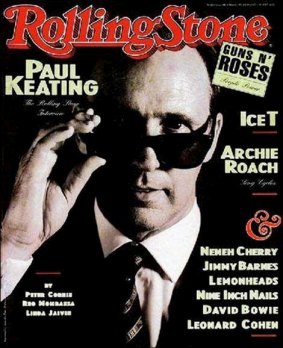 Paul Keating's 1993 Rolling Stone cover related his days as a rock manager.