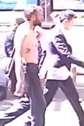 A man police wish to speak with about the Swanston Street assault.