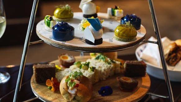 A selection of Vivid-themed sweet and savoury dishes await at The Waiting Room.