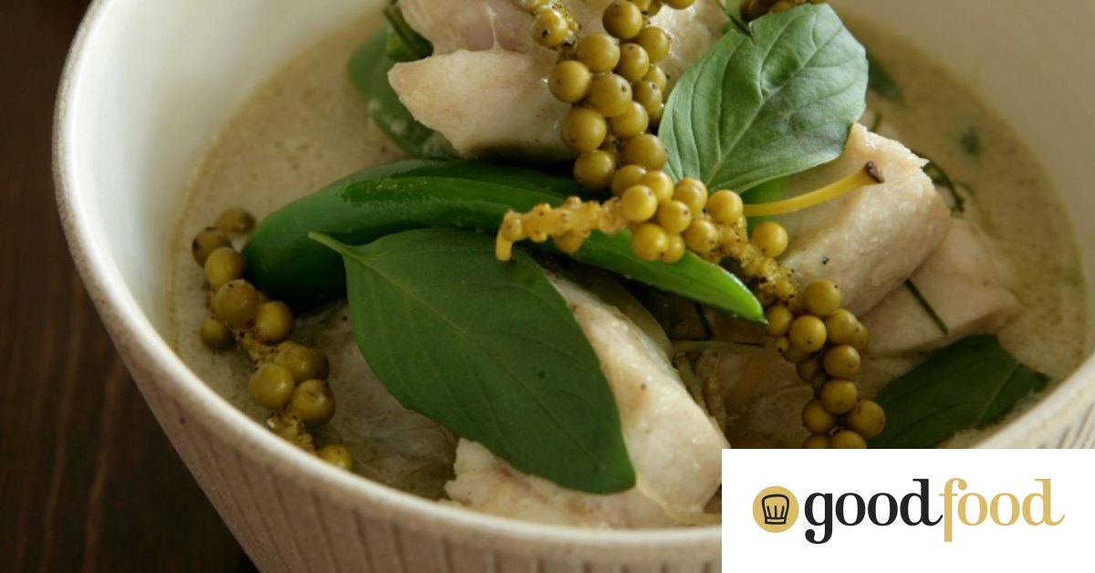 Thai green curry with green peppercorns