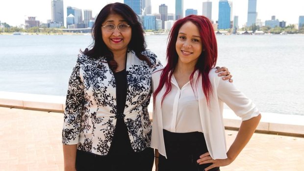 Lawyer Shirley McMurdo, with the help of law student volunteer Lucette Combo-Matsiona, has launched a means-tested domestic violence legal service in Perth. 