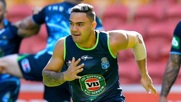 Controversial selection: Dylan Walker trains with NSW.