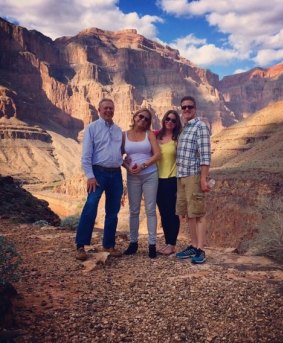 Photo of Brittany Maynard and her family at the Grand Canyon. 