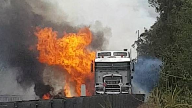NSW Rural Fire Service and Fire Rescue NSW are on scene at a truck crash on the M1 MotorwayÂ near Cooranbong.