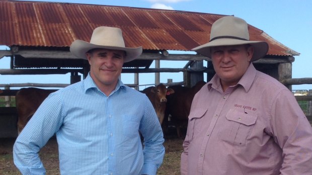 Robbie Katter and Shane Knuth are considering forcing a referendum on north Queensland becoming its own state. 