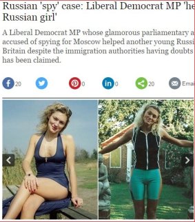 Ekaterina Paderina, Arron Banks' wife, was once wrongly accused of being a Russian spy. 