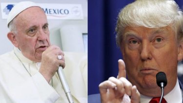 Different faces of authenticity: Pope Francis and Donald Trump.