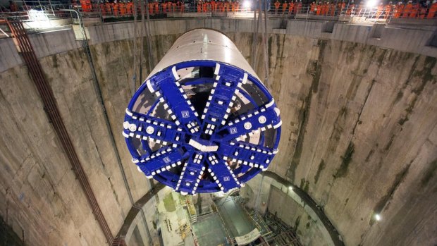 The machines will help build nine-kilometre tunnels.