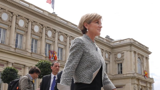 Julie Bishop in Paris.