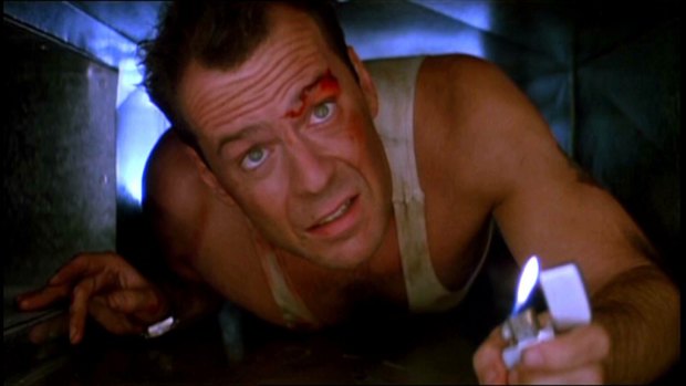 "Come out to the coast, we'll get together, have a few laughs." Bruce Willis in Die Hard.