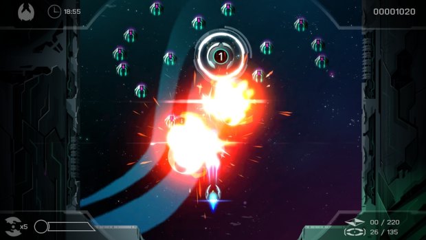 Shooting, teleporting, hitting numbered spheres in the correct order and going really fast is the name of the game both in space ...