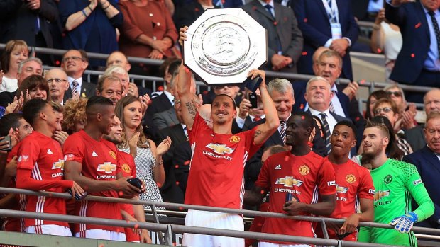 Dare to Zlatan: The Swedish maestro scored the winner for Manchester United in the Community Shield against Leicester City.