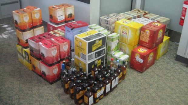Liquor seized by Coen police over a two month period in 2015.