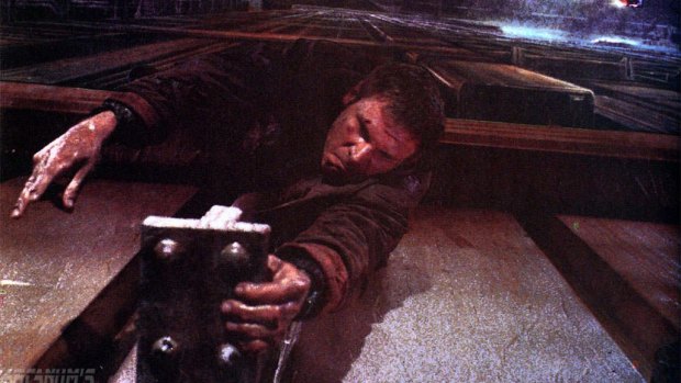 Harrison Ford in a still from the film Blade Runner.