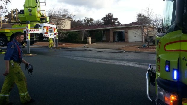 A house in Jerrabomberra has been gutted by fire.