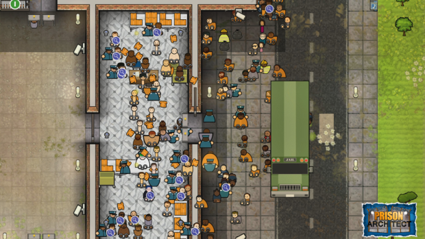 New prisoners arrive slowly at first, but soon they'll be coming by the bus-load.