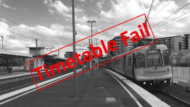 ALP Member for Nudgee Leanne Linard posted this image to her website along with a petition to Queensland Rail.