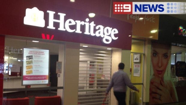 Police are searching for the man who robbed the Heritage Bank at Nerang on Friday afternoon.