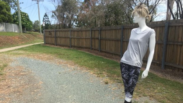 Last month, police set up a mannequin dressed in similar exercise gear to what the young woman had been wearing when she was attacked.