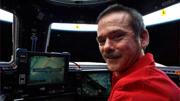 Chris Hadfield when he was aboard the International Space Station.
